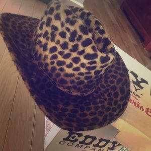 Callanan Leopard Faux Fur Cowboy Hat